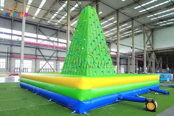 Outdoor giant inflatable climbing wall for events