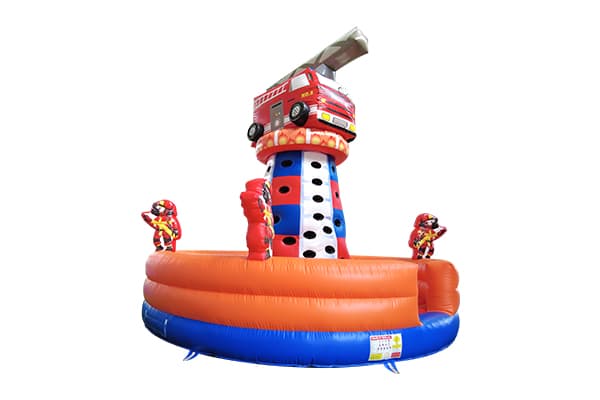 Team-building firefighter inflatable challenge course