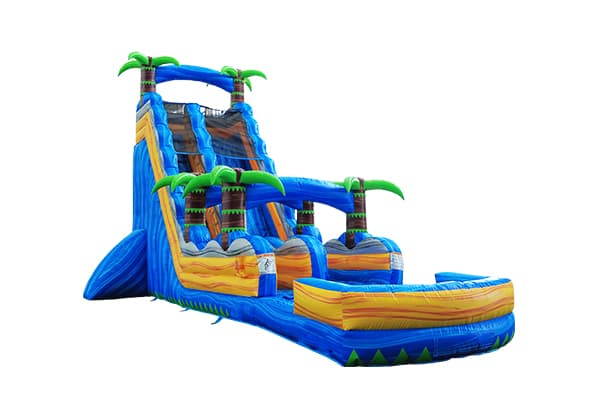 Wholesale blue marble water slide for amusement parks
