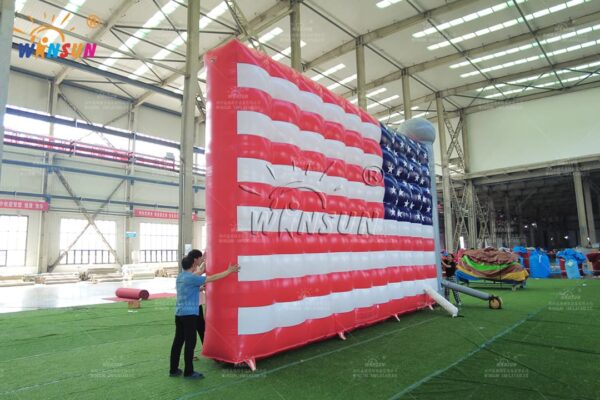 large American flag inflatable for patriotic displays
