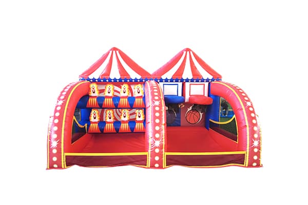 Durable PVC Vinyl Inflatable Carnival Game Combo with Dual Activities