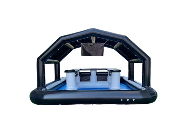 Airtight Inflatable Bar Table with Water-Fillable Bottom Pool