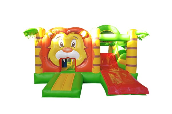 Commercial Grade Inflatable Jungle Lion Play Structure for Rent or Sale