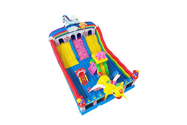 Customized Unicorn Themed Inflatable Play Arena for Outdoor Entertainment