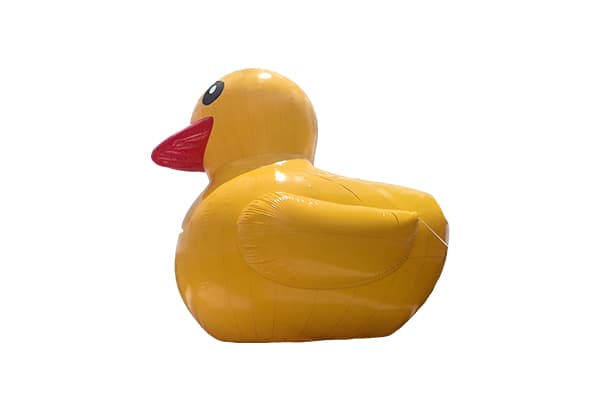 Heavy duty PVC inflatable duck floating on water