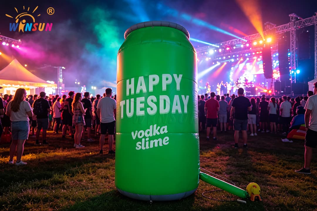 Giant PVC Vinyl Inflatable Beverage Can with Custom Logo