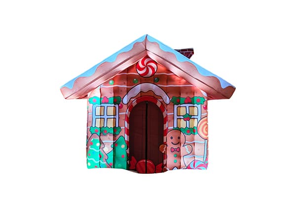 Commercial Inflatable Santa Claus Grotto Gingerbread House