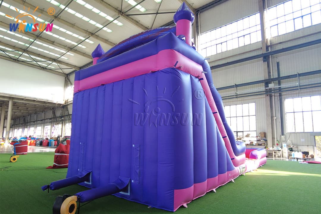 commercial inflatable water slide with splash pool