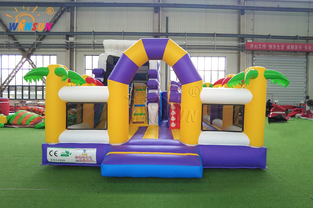 inflatable jumper with climbing ladder