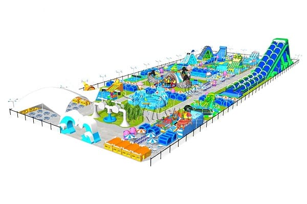 giant inflatable land water park outdoor project